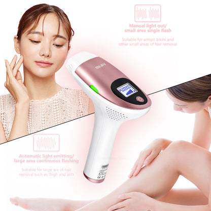 MLAY T3 Home Use IPL Laser Hair Removal device with replaceable lamp head for Women and Men