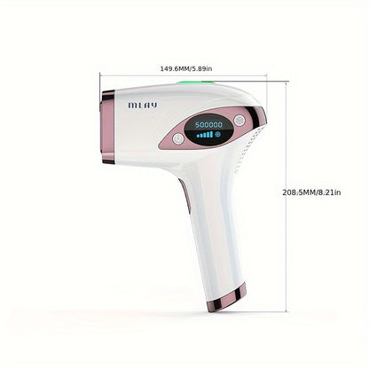 MLAY T4 IPL Hair Removal for Women/Men, 15.5J High Energy IPL Hair Removal Device with Ice Cooling Painless for Face