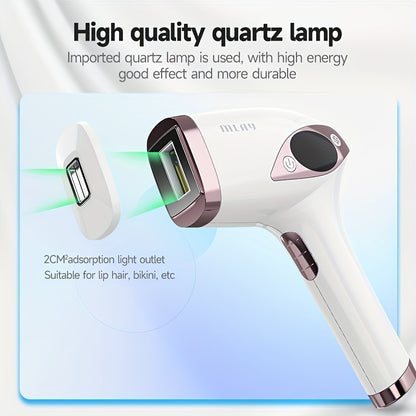 MLAY T4 IPL Hair Removal for Women/Men, 15.5J High Energy IPL Hair Removal Device with Ice Cooling Painless for Face