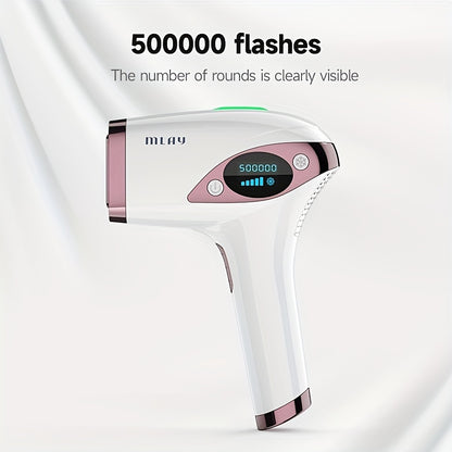 MLAY T4 IPL Hair Removal for Women/Men, 15.5J High Energy IPL Hair Removal Device with Ice Cooling Painless for Face