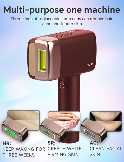 MLAY T14 Home Use IPL Laser EpilatorWith Replaceable Head, Unisex