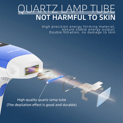 MLAY T3 جهاز إزالة الشعر بالليزر IPL للاستخدام المنزلي مع رأس مصباح قابل للاستبدال للنساء والرجال